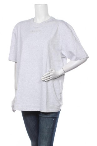 Damen T-Shirt Adidas, Größe M, Farbe Grau, 100% Baumwolle, Preis 28,46 €