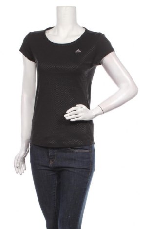 Damen T-Shirt Adidas, Größe XS, Farbe Schwarz, Polyester, Preis 18,09 €