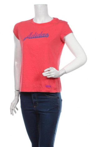 Damen T-Shirt Adidas, Größe M, Farbe Rot, 70% Baumwolle, 30% Polyester, Preis 16,70 €