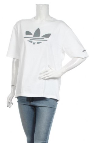 Damen T-Shirt Adidas Originals, Größe S, Farbe Weiß, Baumwolle, Preis 30,23 €