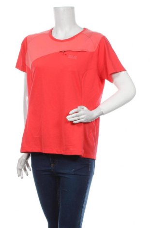 Damen T-Shirt Jack Wolfskin, Größe XL, Farbe Rot, Preis 22,27 €