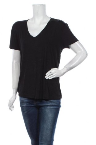 Damen T-Shirt Mango, Größe L, Farbe Schwarz, 96% Viskose, 4% Elastan, Preis 15,08 €