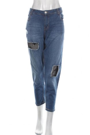 Damen Jeans Janina, Größe XL, Farbe Blau, 98% Baumwolle, 2% Elastan, Preis 24,36 €