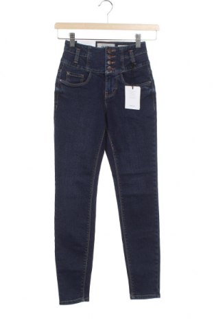 Damskie jeansy New Look, Rozmiar XS, Kolor Niebieski, 99% bawełna, 1% elastyna, Cena 203,37 zł
