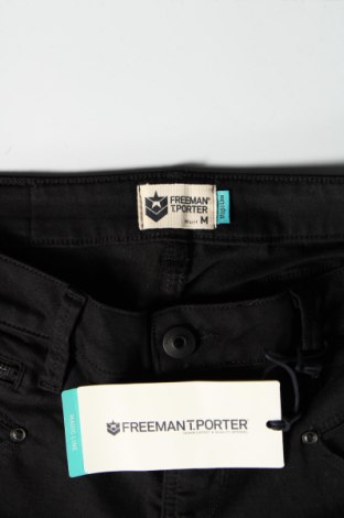 Γυναικείο κοντό παντελόνι Freeman T. Porter, Μέγεθος M, Χρώμα Μαύρο, 67% βαμβάκι, 28% πολυεστέρας, 5% ελαστάνη, Τιμή 21,47 €