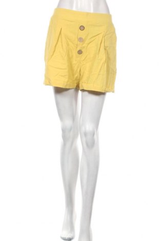 Γυναικείο κοντό παντελόνι SHEIN, Μέγεθος M, Χρώμα Κίτρινο, 65% πολυεστέρας, 35% βαμβάκι, Τιμή 10,72 €