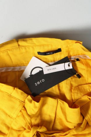 Γυναικείο κοντό παντελόνι Zero, Μέγεθος M, Χρώμα Κίτρινο, 65% βισκόζη, 35% λινό, Τιμή 22,94 €