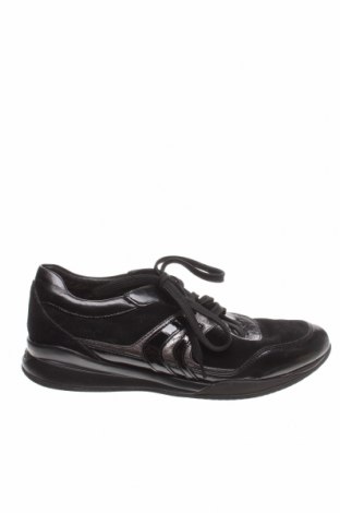 Дамски обувки Geox, Размер 40, Цвят Черен, Естествен велур, естествена кожа, Цена 59,72 лв.