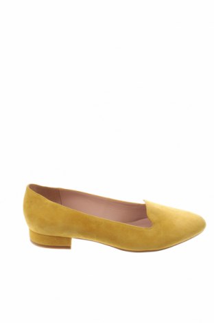 Дамски обувки Un Deux Trois, Размер 36, Цвят Жълт, Естествен велур, Цена 114,50 лв.