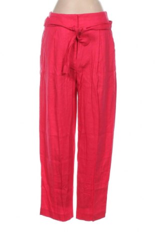 Pantaloni de femei Mango, Mărime S, Culoare Roz, 55% in, 45% viscoză, Preț 211,68 Lei