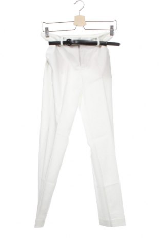 Дамски панталон Mango, Размер XS, Цвят Бял, 76% полиестер, 18% вискоза, 6% еластан, Цена 38,27 лв.