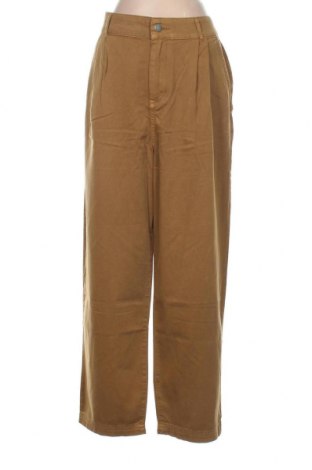 Дамски панталон Mango, Размер L, Цвят Кафяв, Памук, Цена 33,82 лв.