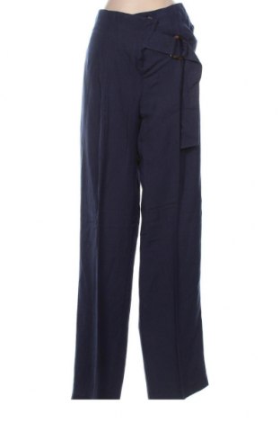 Damskie spodnie Sisley, Rozmiar S, Kolor Niebieski, 52% len, 48% wiskoza, Cena 182,24 zł