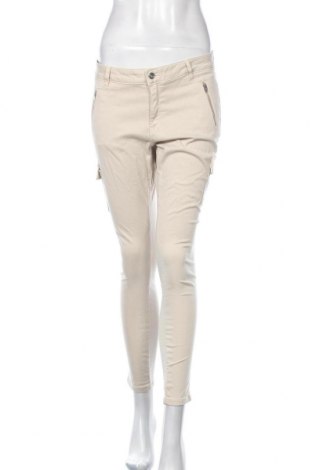 Pantaloni de femei Zero, Mărime L, Culoare Bej, 67% bumbac, 30% lyocell, 3% elastan, Preț 274,34 Lei