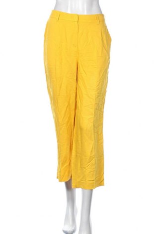Γυναικείο παντελόνι Zero, Μέγεθος L, Χρώμα Κίτρινο, 65% βισκόζη, 35% λινό, Τιμή 46,57 €