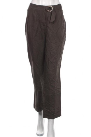 Pantaloni de femei Zero, Mărime L, Culoare Verde, 65% viscoză, 35% in, Preț 294,08 Lei