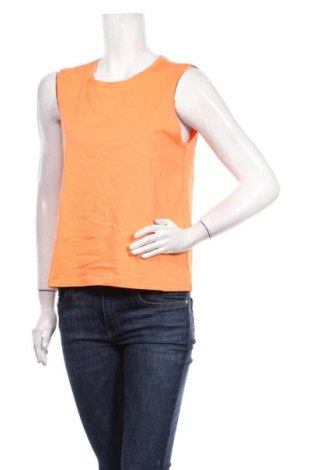 Γυναικείο αμάνικο μπλουζάκι Pieces, Μέγεθος M, Χρώμα Πορτοκαλί, Τιμή 1,75 €