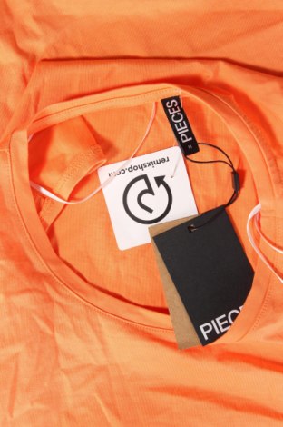 Γυναικείο αμάνικο μπλουζάκι Pieces, Μέγεθος M, Χρώμα Πορτοκαλί, Τιμή 17,53 €