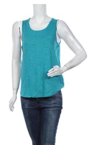 Γυναικείο αμάνικο μπλουζάκι S.Oliver, Μέγεθος S, Χρώμα Μπλέ, Βαμβάκι, Τιμή 12,63 €