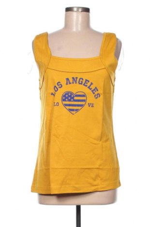 Γυναικείο αμάνικο μπλουζάκι Sheego, Μέγεθος L, Χρώμα Κίτρινο, Βαμβάκι, Τιμή 7,58 €