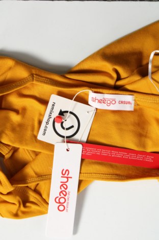 Γυναικείο αμάνικο μπλουζάκι Sheego, Μέγεθος L, Χρώμα Κίτρινο, Βαμβάκι, Τιμή 7,58 €