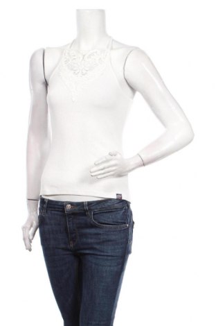 Damska koszulka na ramiączkach Superdry, Rozmiar S, Kolor Biały, 95% bawełna, 5% elastyna, Cena 97,48 zł