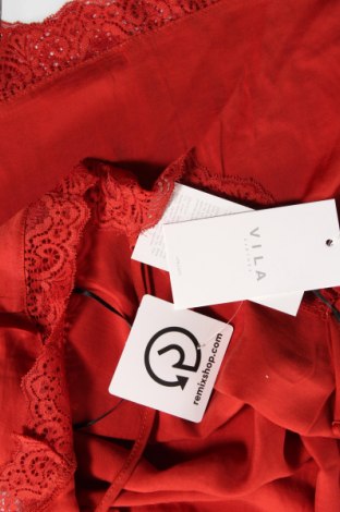 Γυναικείο αμάνικο μπλουζάκι Vila, Μέγεθος S, Χρώμα Κόκκινο, 55% πολυεστέρας, 45% βισκόζη, Τιμή 8,41 €