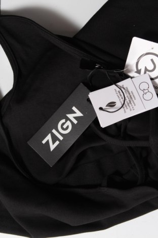 Γυναικείο αμάνικο μπλουζάκι Zign, Μέγεθος S, Χρώμα Μαύρο, Βαμβάκι, Τιμή 8,41 €