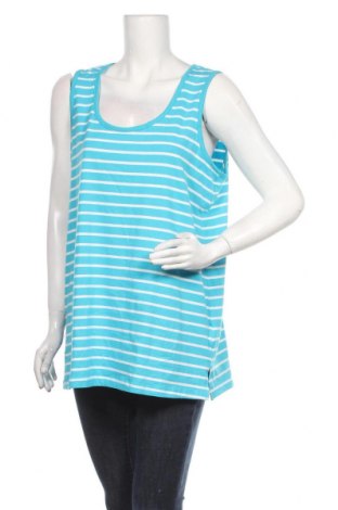 Γυναικείο αμάνικο μπλουζάκι Zizzi, Μέγεθος XL, Χρώμα Μπλέ, 95% βαμβάκι, 5% ελαστάνη, Τιμή 8,66 €
