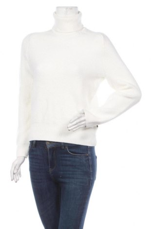 Γυναικείο πουλόβερ BOSS, Μέγεθος L, Χρώμα Εκρού, 75% μαλλί, 25% lyocell, Τιμή 185,18 €