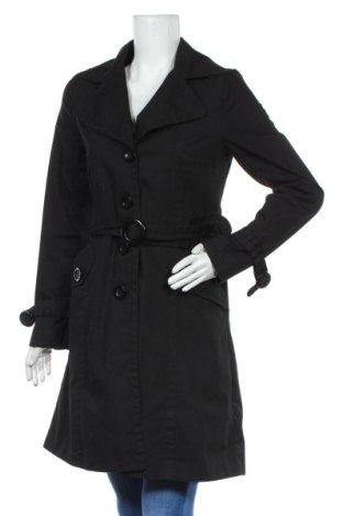 Дамски шлифер H&M, Размер S, Цвят Черен, 65% полиестер, 35% памук, Цена 48,00 лв.