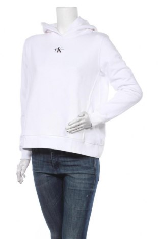 Damen Sweatshirt Calvin Klein Jeans, Größe S, Farbe Weiß, 56% Baumwolle, 44% Polyester, Preis 90,31 €