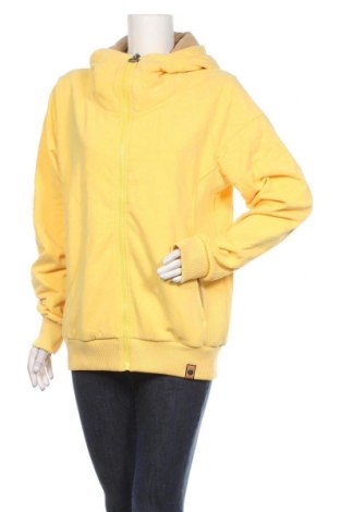 Damen Sweatshirt Fli Papigu, Größe L, Farbe Gelb, 65% Baumwolle, 35% Polyester, Preis 53,74 €