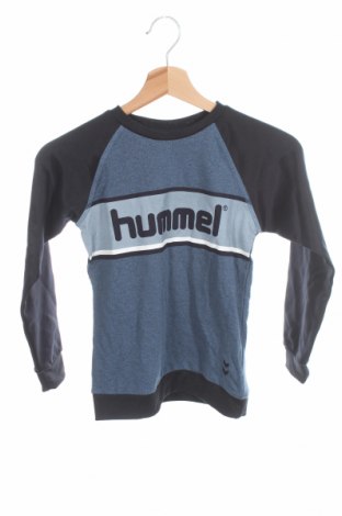 Kinder Shirt Hummel, Größe 7-8y/ 128-134 cm, Farbe Blau, 60% Baumwolle, 35% Polyester, 5% Elastan, Preis 20,68 €