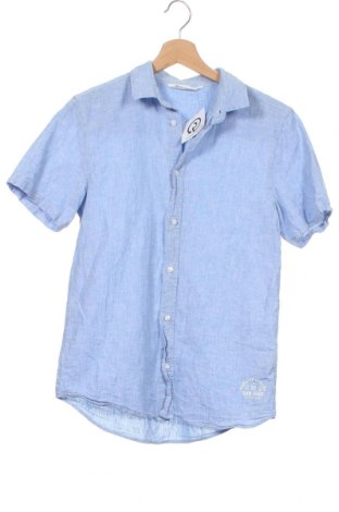 Detská košeľa  H&M, Veľkosť 15-18y/ 170-176 cm, Farba Modrá, 55% ľan, 45% bavlna, Cena  13,61 €