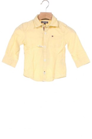Детска риза Tommy Hilfiger, Размер 6-9m/ 68-74 см, Цвят Жълт, 70% памук, 30% лен, Цена 52,47 лв.