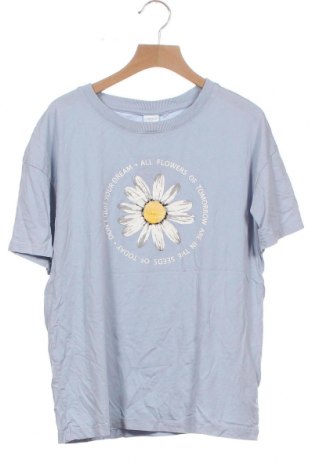 Детска тениска Lindex, Размер 12-13y/ 158-164 см, Цвят Син, 50% памук, 50% модал, Цена 9,66 лв.