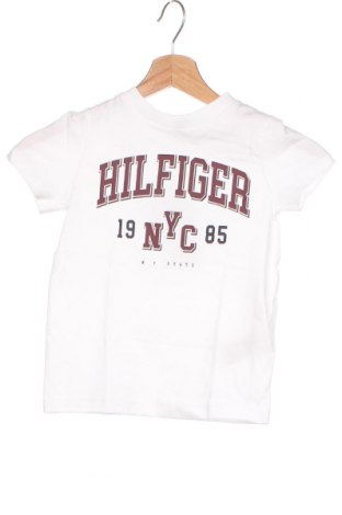 Dziecięcy T-shirt Tommy Hilfiger, Rozmiar 4-5y/ 110-116 cm, Kolor Biały, Bawełna, Cena 157,93 zł