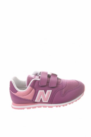 Детски обувки New Balance, Размер 30, Цвят Лилав, Еко кожа, текстил, Цена 68,37 лв.