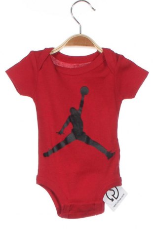 Детско боди Air Jordan Nike, Размер 3-6m/ 62-68 см, Цвят Червен, Памук, Цена 46,80 лв.