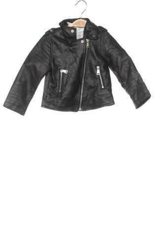Παιδικό δερμάτινο μπουφάν H&M, Μέγεθος 18-24m/ 86-98 εκ., Χρώμα Μαύρο, Δερματίνη, Τιμή 27,28 €