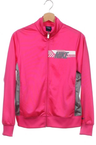 Детско спортно горнище Nike, Размер 12-13y/ 158-164 см, Цвят Розов, Полиестер, Цена 34,00 лв.