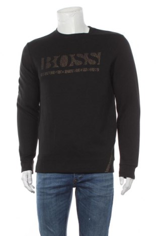 Herren Shirt Hugo Boss, Größe L, Farbe Schwarz, 47% Baumwolle, 46% Polyester, 7% Elastan, Preis 95,96 €