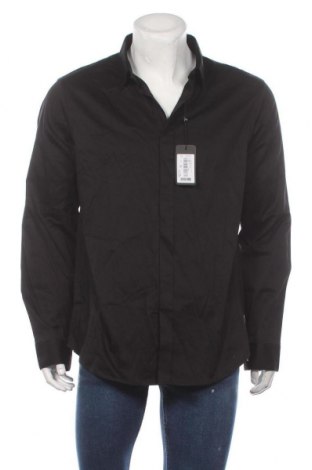 Мъжка риза Armani Exchange, Размер XL, Цвят Черен, 97% памук, 3% еластан, Цена 131,97 лв.
