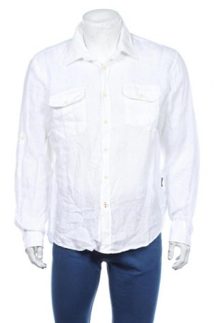 Herrenhemd Azzaro, Größe XXL, Farbe Weiß, Leinen, Preis 89,07 €