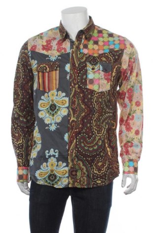 Ανδρικό πουκάμισο Desigual, Μέγεθος L, Χρώμα Πολύχρωμο, Βαμβάκι, Τιμή 31,18 €