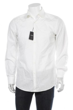 Мъжка риза Hugo Boss, Размер L, Цвят Бял, 82% полиамид, 18% еластан, Цена 202,30 лв.