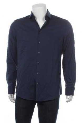 Ανδρικό πουκάμισο Jake*s, Μέγεθος L, Χρώμα Μπλέ, 62% βαμβάκι, 33% πολυεστέρας, 5% ελαστάνη, Τιμή 15,30 €