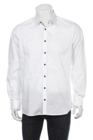 Ανδρικό πουκάμισο Olymp, Μέγεθος L, Χρώμα Λευκό, 97% βαμβάκι, 3% ελαστάνη, Τιμή 31,49 €