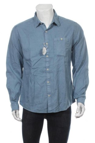 Мъжка риза S.Oliver, Размер L, Цвят Син, Памук, Цена 31,60 лв.